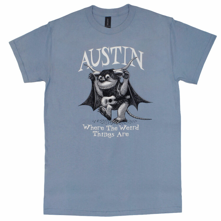 Austin Weird Things Adult T-shirt