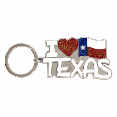 I Love Texas Keychain
