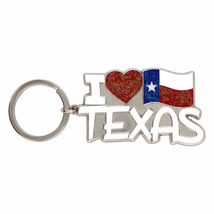 I Love Texas Keychain