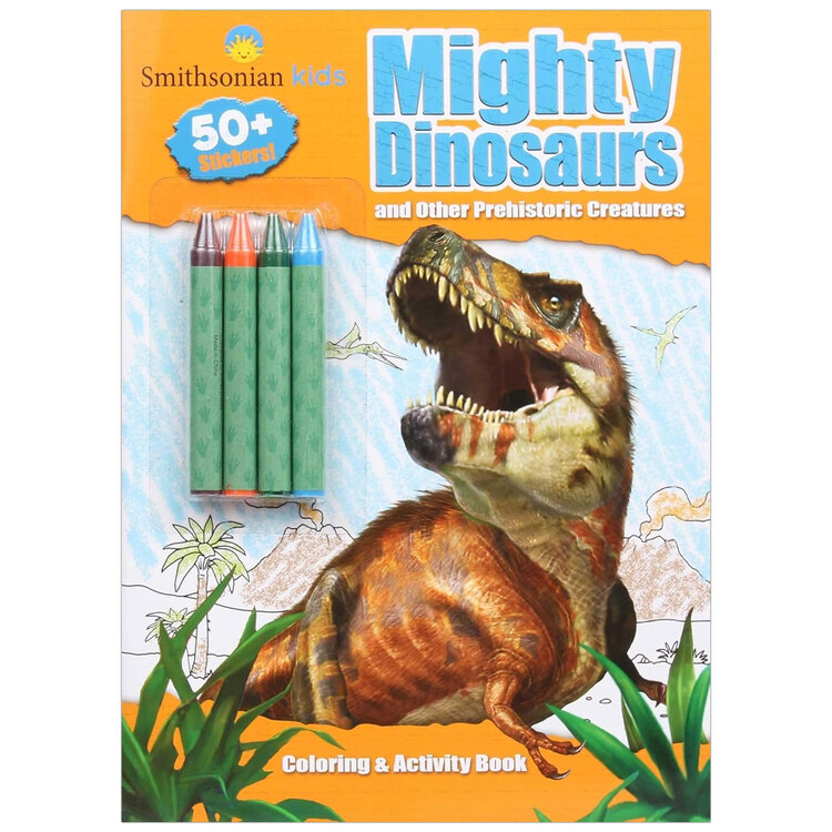 Mighty Dinosaurs Coloring & Activity Book