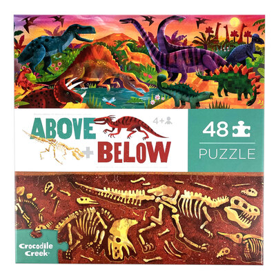48-Piece Above Below Dinosaur World Puzzle