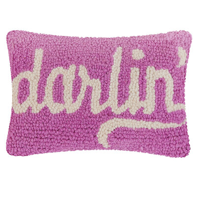 Darlin' Pink  Wool Accent Pillow