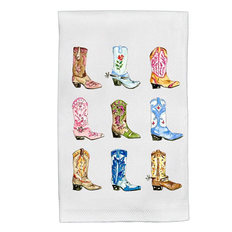 Colorful Boots Kitchen Towel