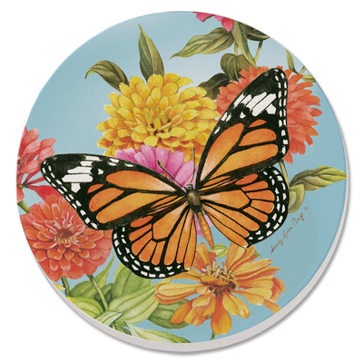 Monarch Butterfly Stone Coaster