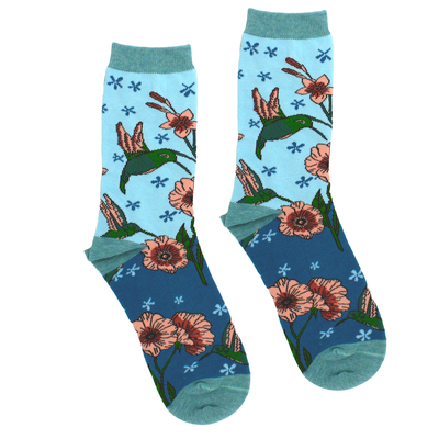 Hummingbird Floral Socks