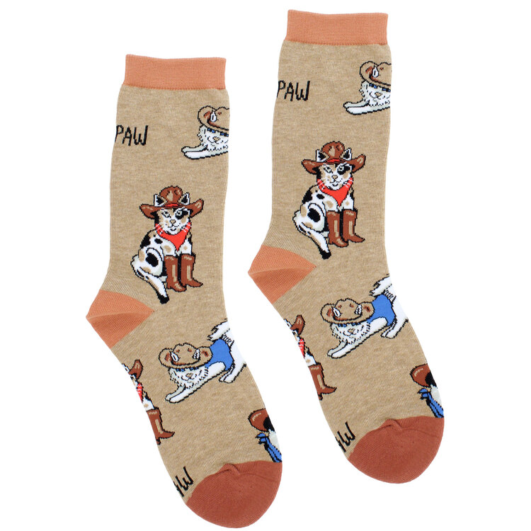 Meowdy Crew Socks