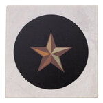 Texas Star Marble Coaster