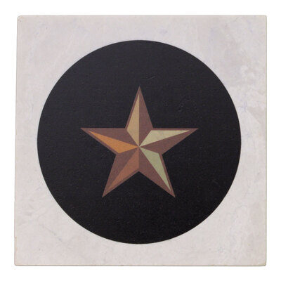 Texas Star Marble Coaster
