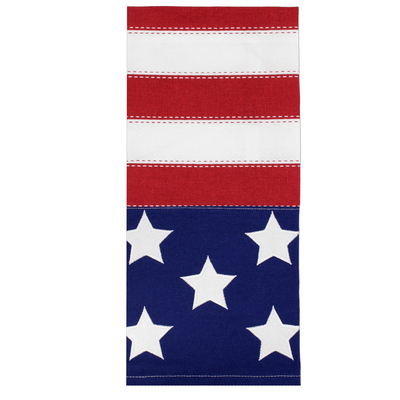 Americana Flag Embellished Dish Towel