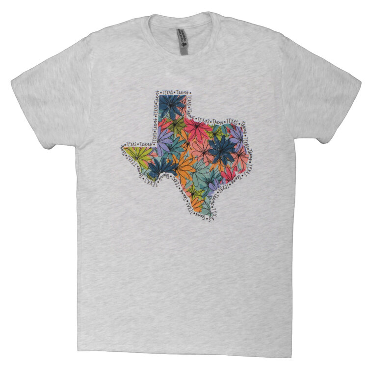 Floral Texas State T-Shirt