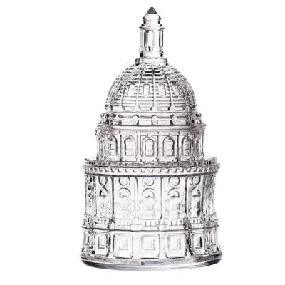 Texas State Capitol Dome Glass Candy Jar