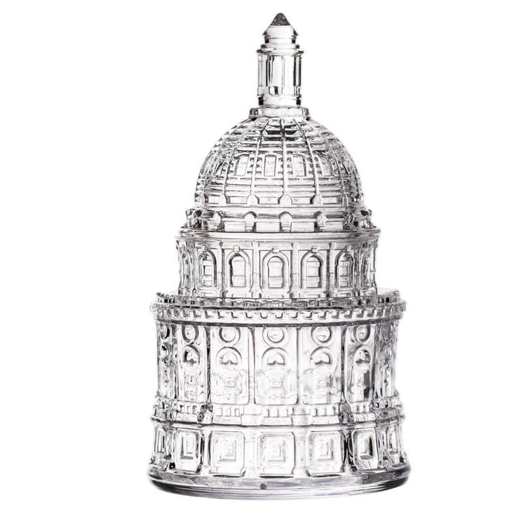 Texas State Capitol Dome Glass Candy Jar