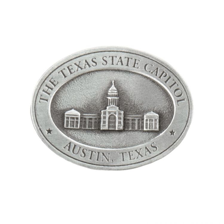 Texas State Capitol Pewter Magnet