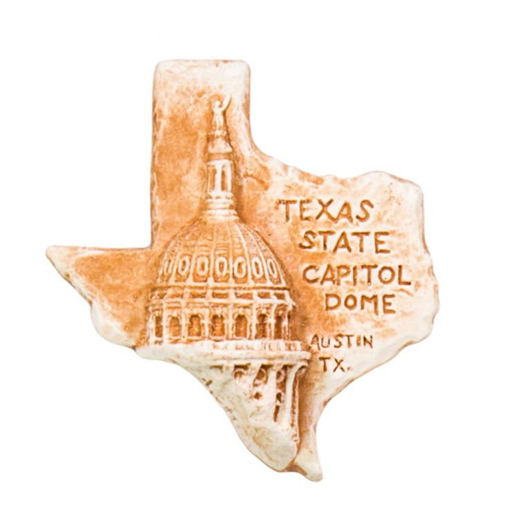 Texas State Capitol Dome Clay Magnet