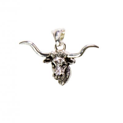 Longhorn Sterling Silver Pendant