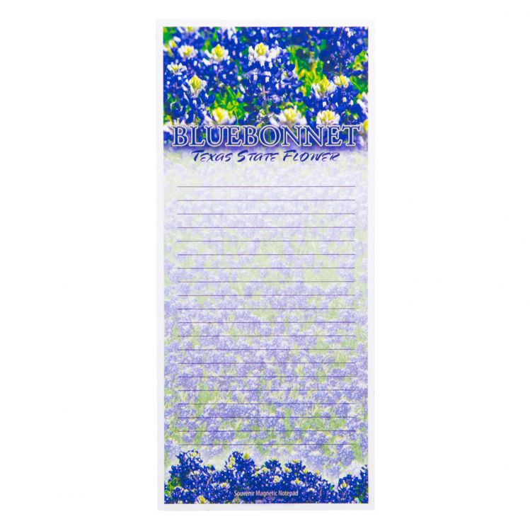 Bluebonnet Magnetic Notepad