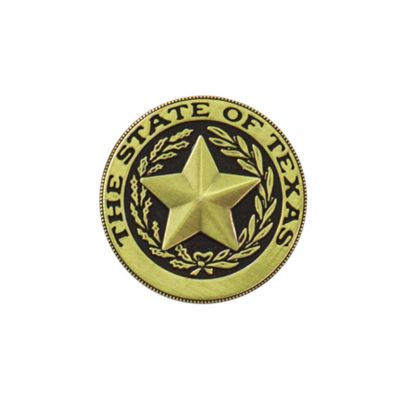 Texas State Seal Brass Magnet