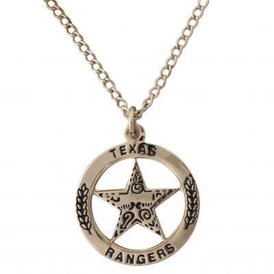 Texas Ranger Silver-Tone Pendant Necklace