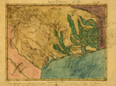 Stephen F. Austin Mapa topografico de la provincia de Texas, ca 1822