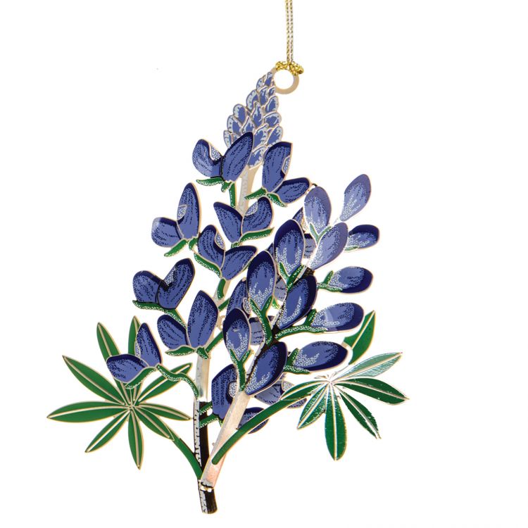 Bluebonnet Wildflower Ornament